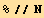 %//N
